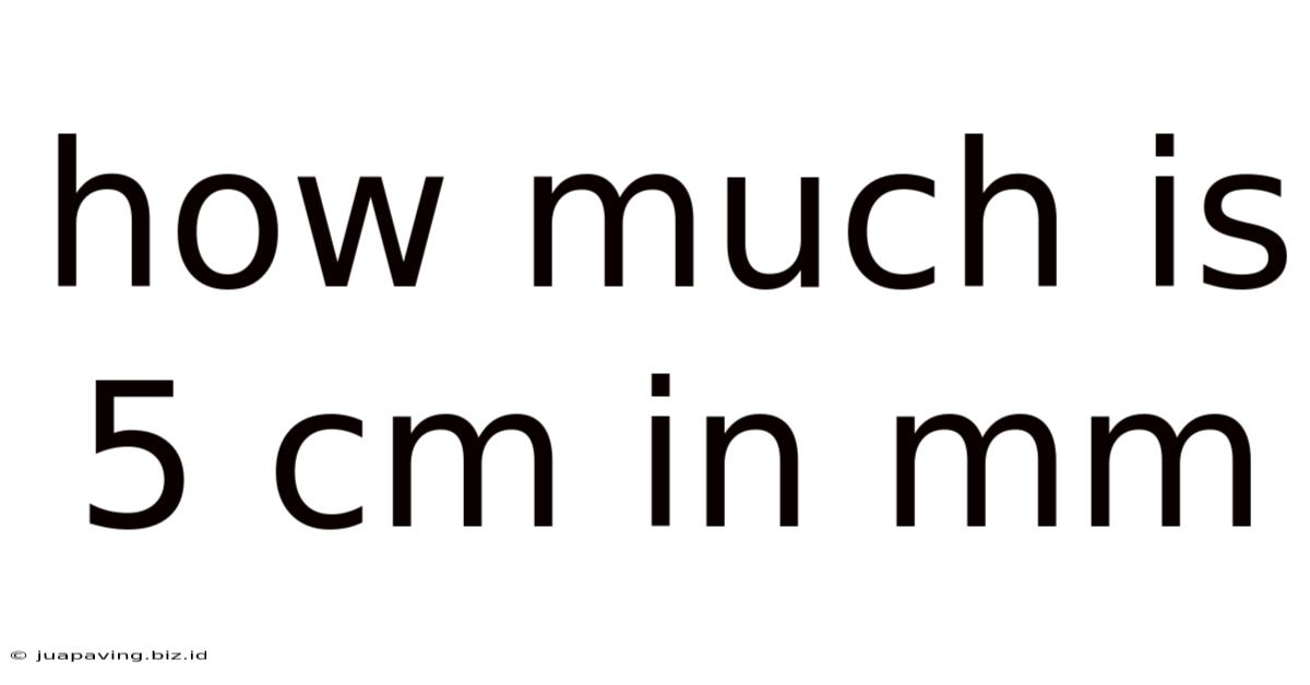 How Much Is 5 Cm In Mm