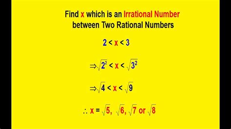 How To Find A Irrational Number