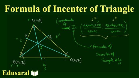 How To Find Incenter Of A Triangle With Coordinates