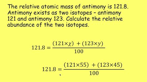 How To Find Relative Abundance Of Isotopes