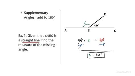 How To Solve For Supplementary Angles