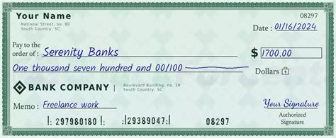 How To Write 1700 On A Check