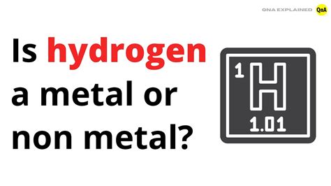 Hydrogen Is Metal Nonmetal Or Metalloids