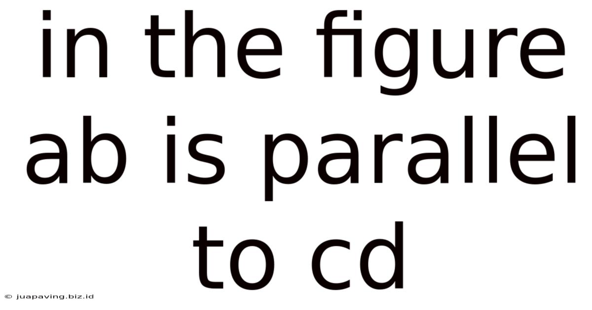 In The Figure Ab Is Parallel To Cd