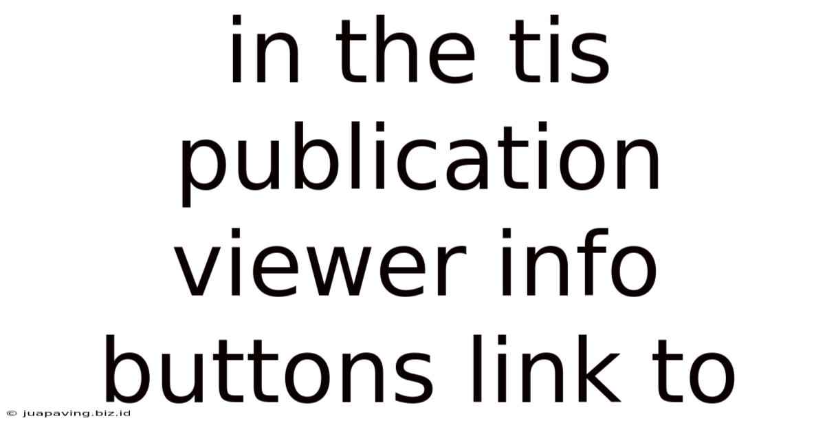 In The Tis Publication Viewer Info Buttons Link To