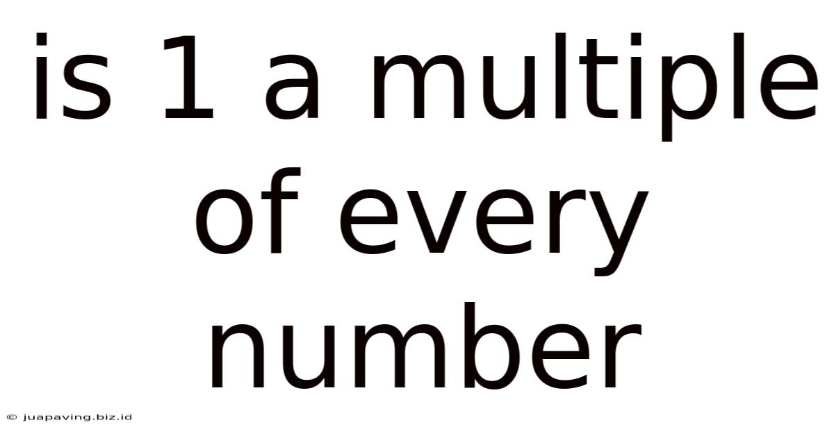 Is 1 A Multiple Of Every Number