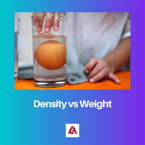 Is Density And Weight The Same