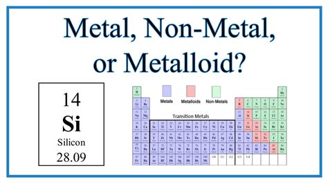 Is Silicon A Metal Or Nonmetal Or Metalloid