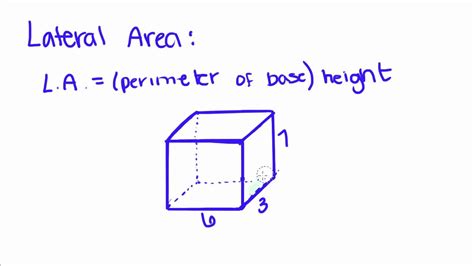 Lateral Area Formula For A Rectangular Prism