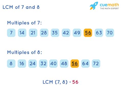 Least Common Multiple Of 7 And 8