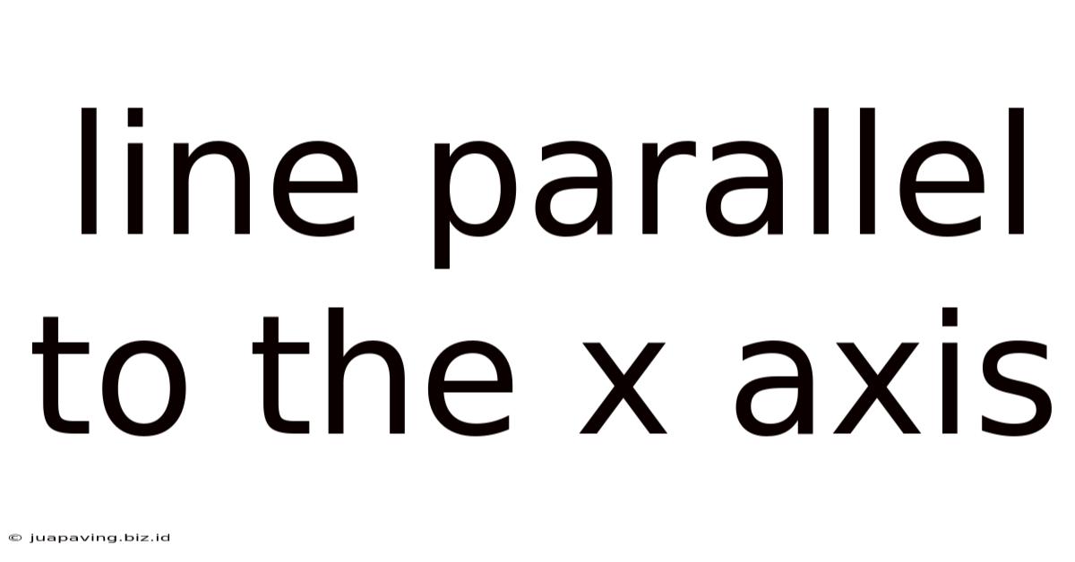 Line Parallel To The X Axis