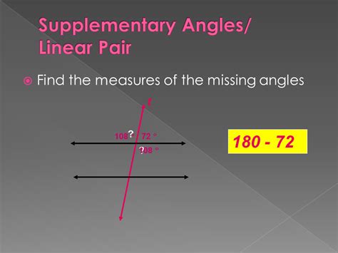 Linear Pairs Of Angles Are Supplementary