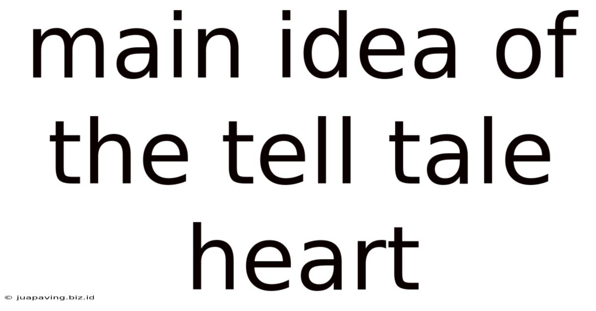 Main Idea Of The Tell Tale Heart