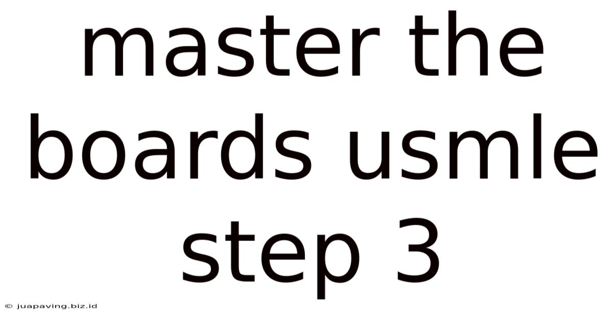Master The Boards Usmle Step 3