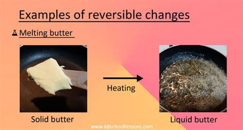 Melting Of Butter Is A Physical Change