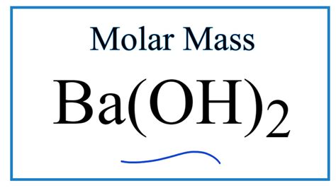 Molar Mass Of Ba Oh 2