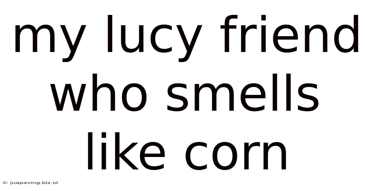 My Lucy Friend Who Smells Like Corn