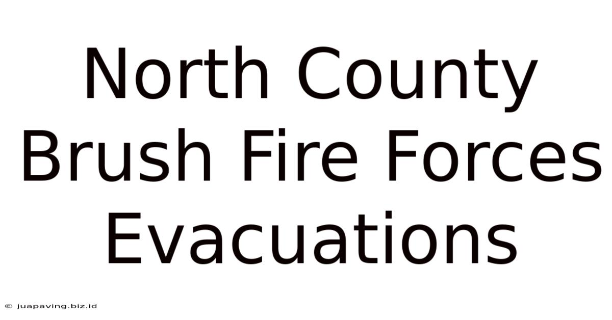 North County Brush Fire Forces Evacuations