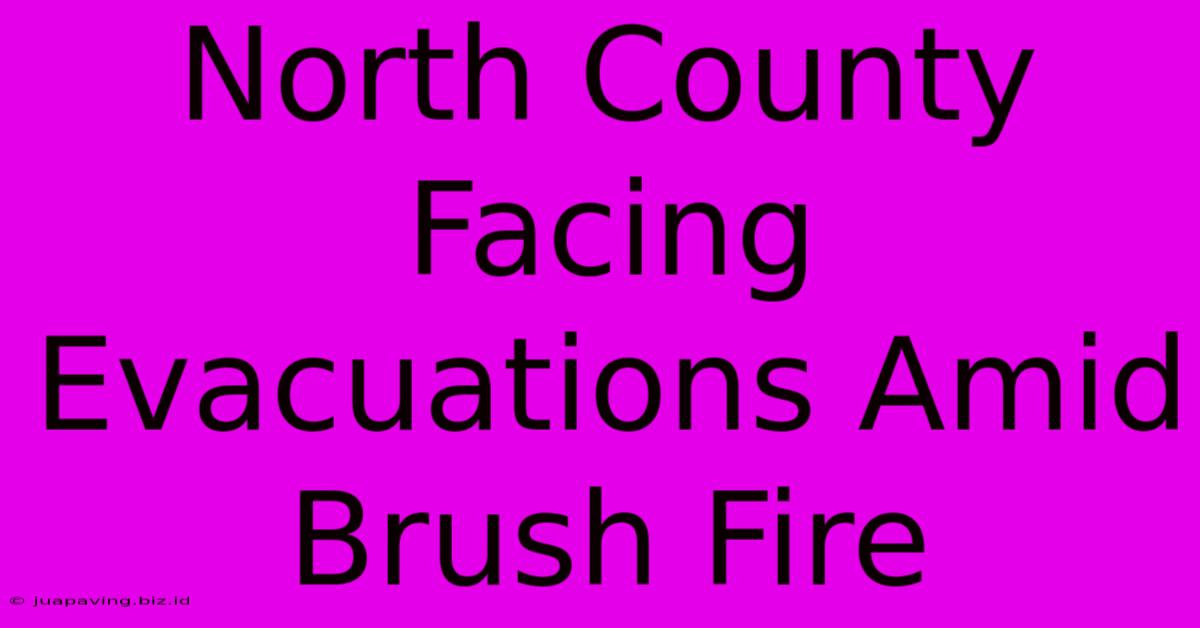 North County Facing Evacuations Amid Brush Fire