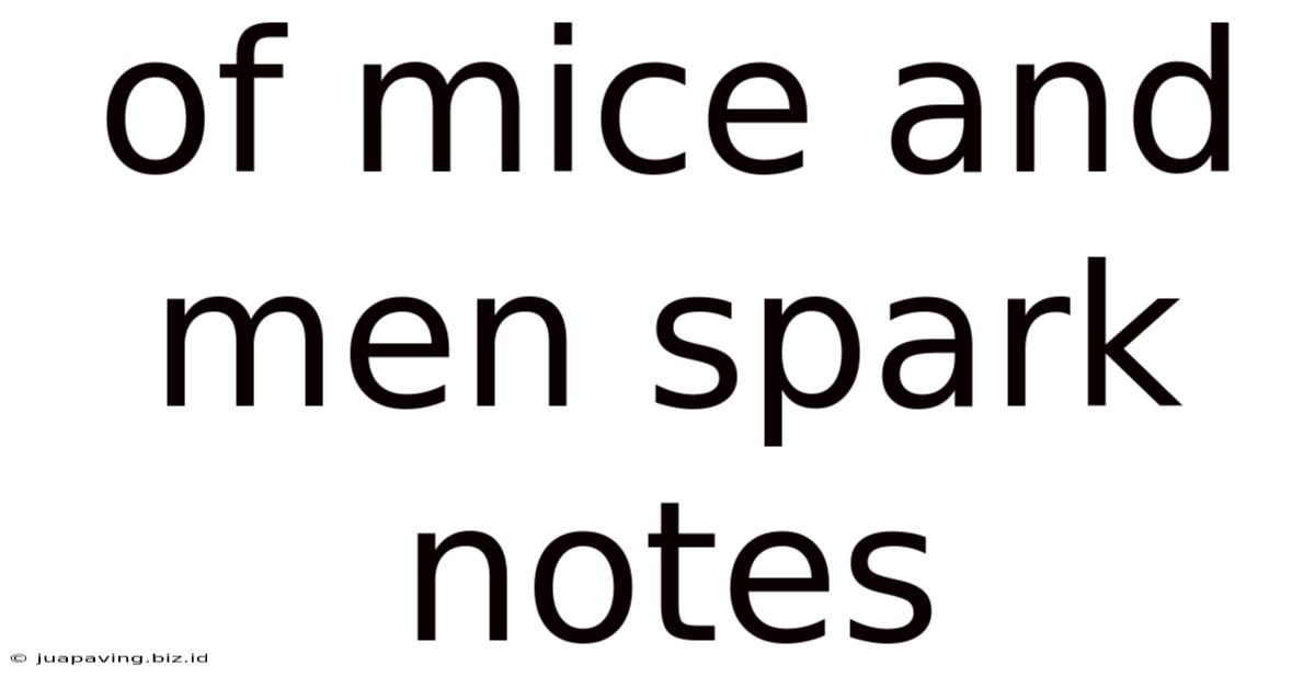 Of Mice And Men Spark Notes