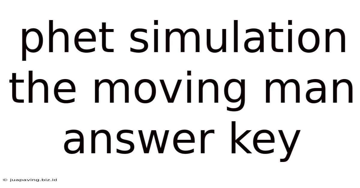 Phet Simulation The Moving Man Answer Key