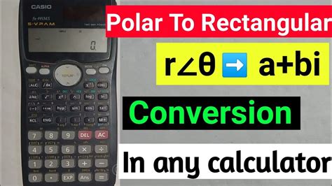 Polar Form To Rectangular Form Calculator