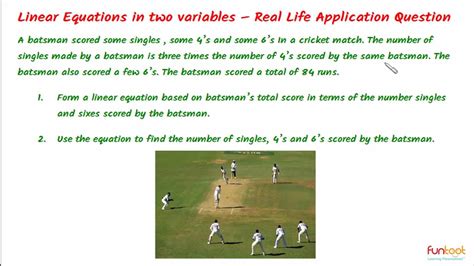 Real Life Applications Of Linear Equations In Two Variables