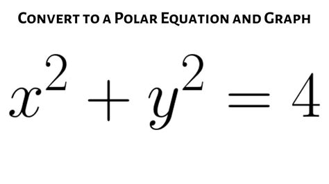 Rectangular Equation To Polar Form Converter