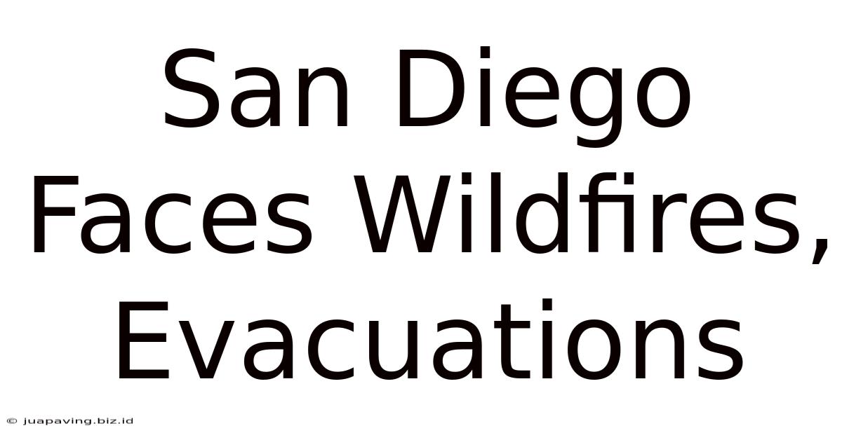 San Diego Faces Wildfires, Evacuations