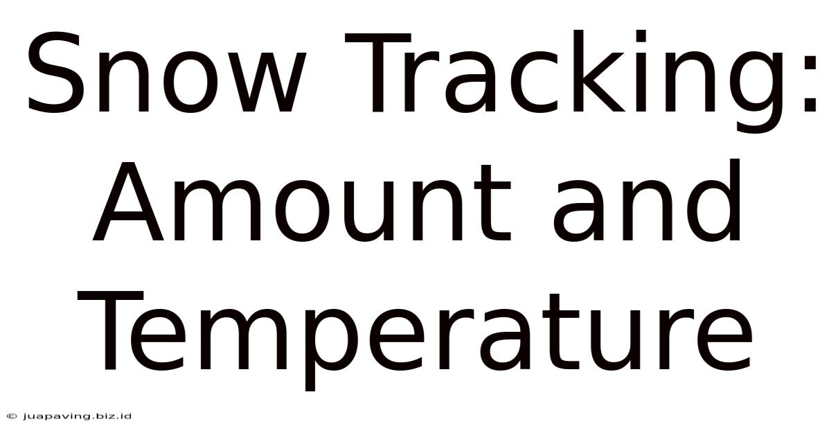 Snow Tracking: Amount And Temperature