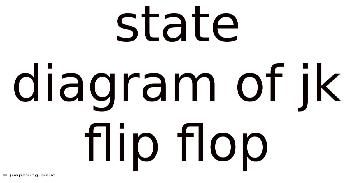 State Diagram Of Jk Flip Flop