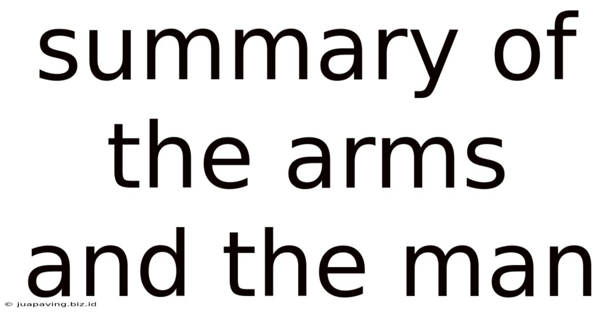 Summary Of The Arms And The Man