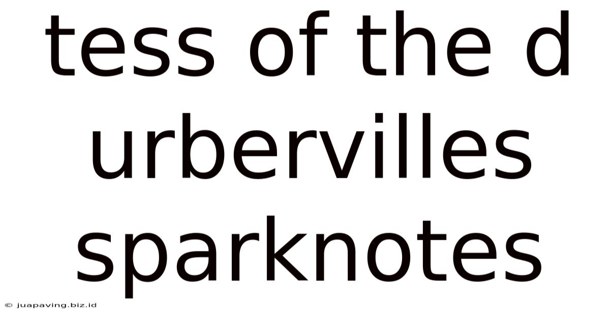 Tess Of The D Urbervilles Sparknotes