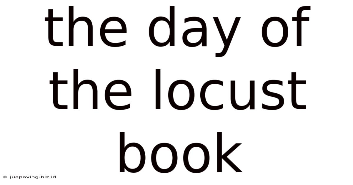 The Day Of The Locust Book