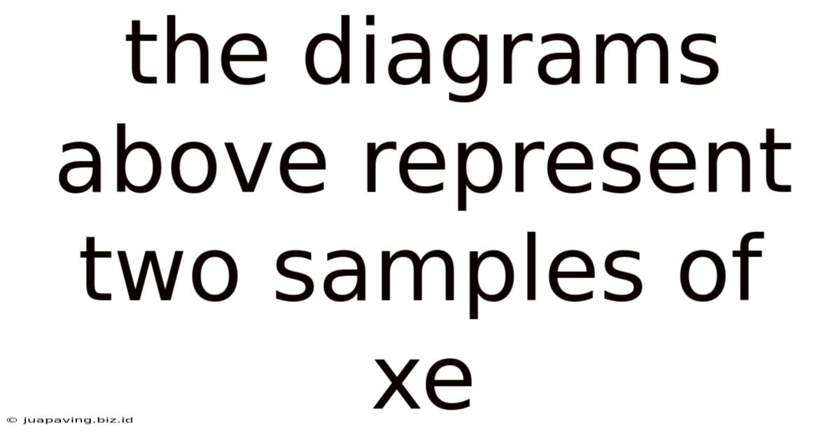 The Diagrams Above Represent Two Samples Of Xe