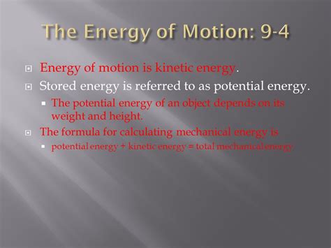 The Energy Of Motion Is Referred To As