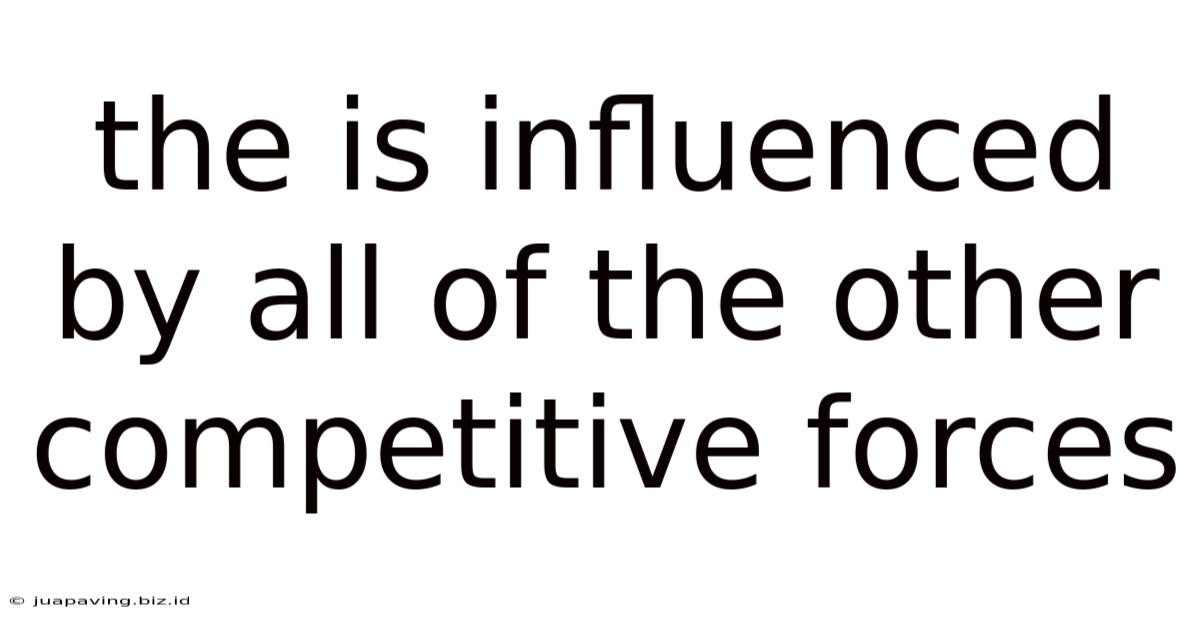The Is Influenced By All Of The Other Competitive Forces