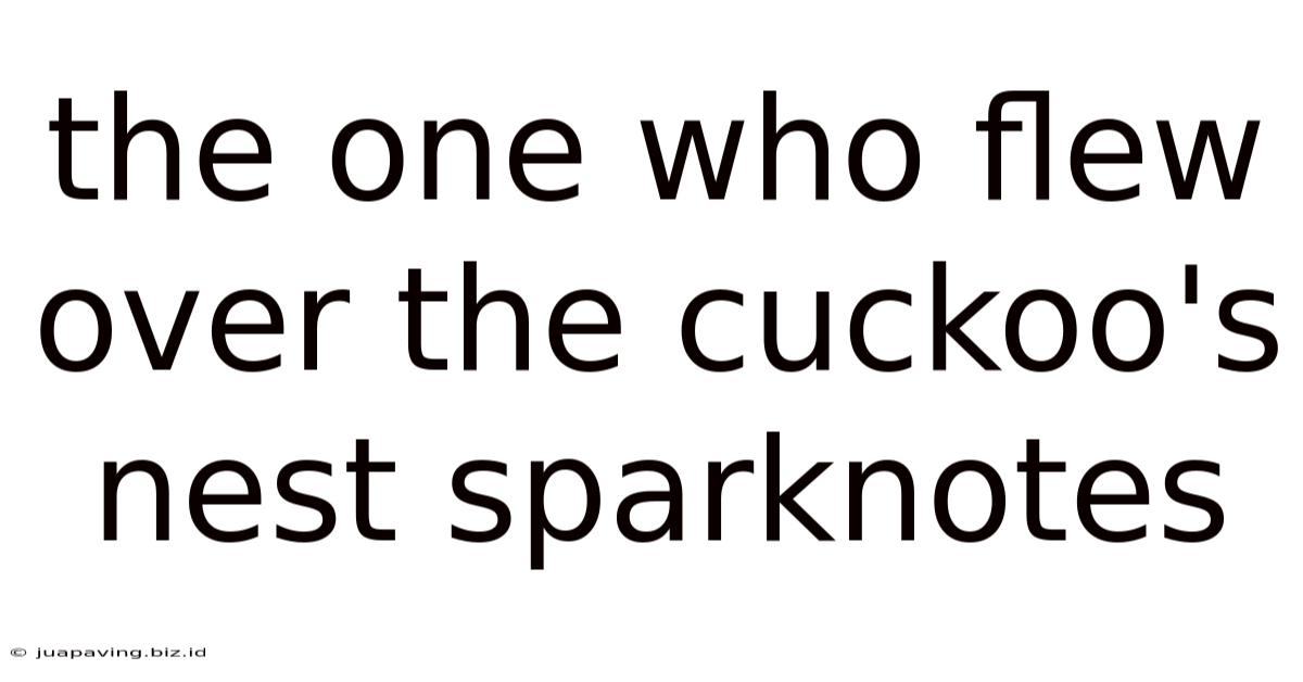 The One Who Flew Over The Cuckoo's Nest Sparknotes