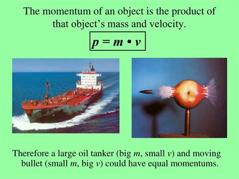 The Product Of An Object's Mass And Velocity