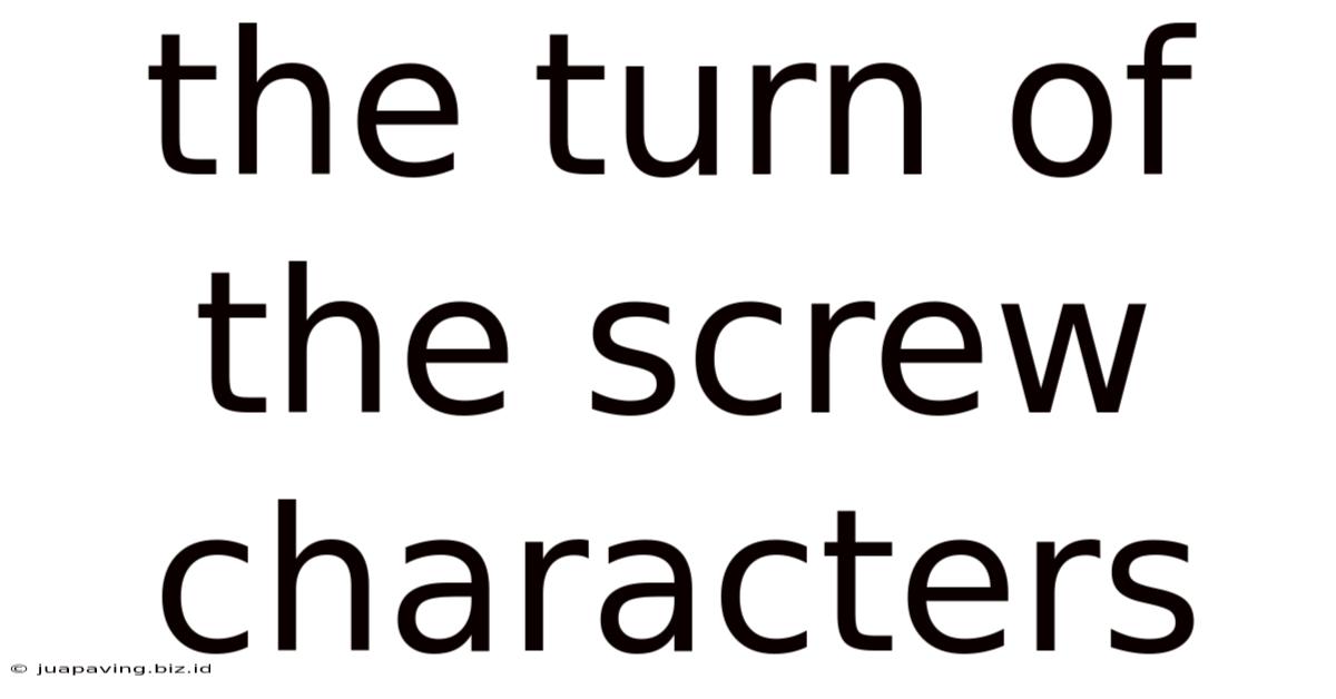 The Turn Of The Screw Characters