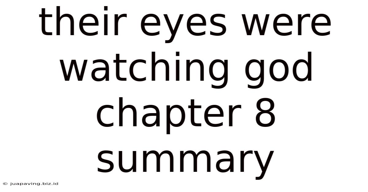 Their Eyes Were Watching God Chapter 8 Summary