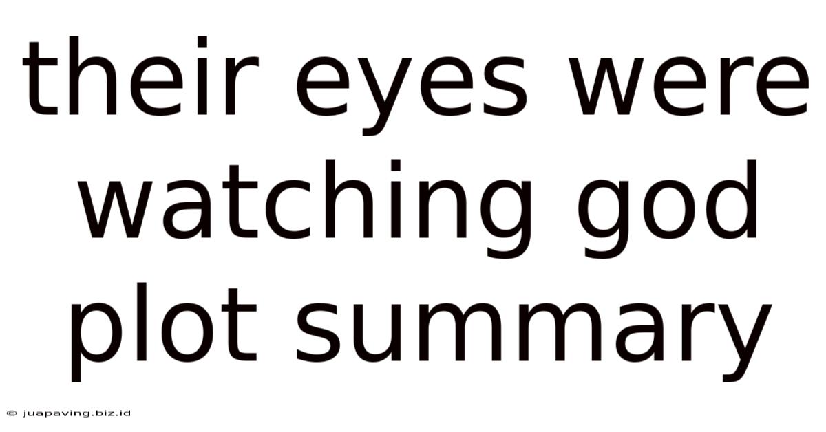 Their Eyes Were Watching God Plot Summary