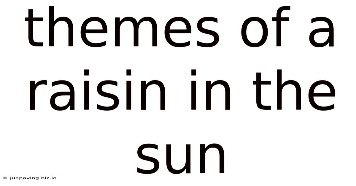 Themes Of A Raisin In The Sun