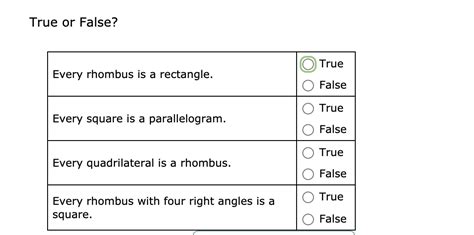 True Or False Every Square Is A Rectangle