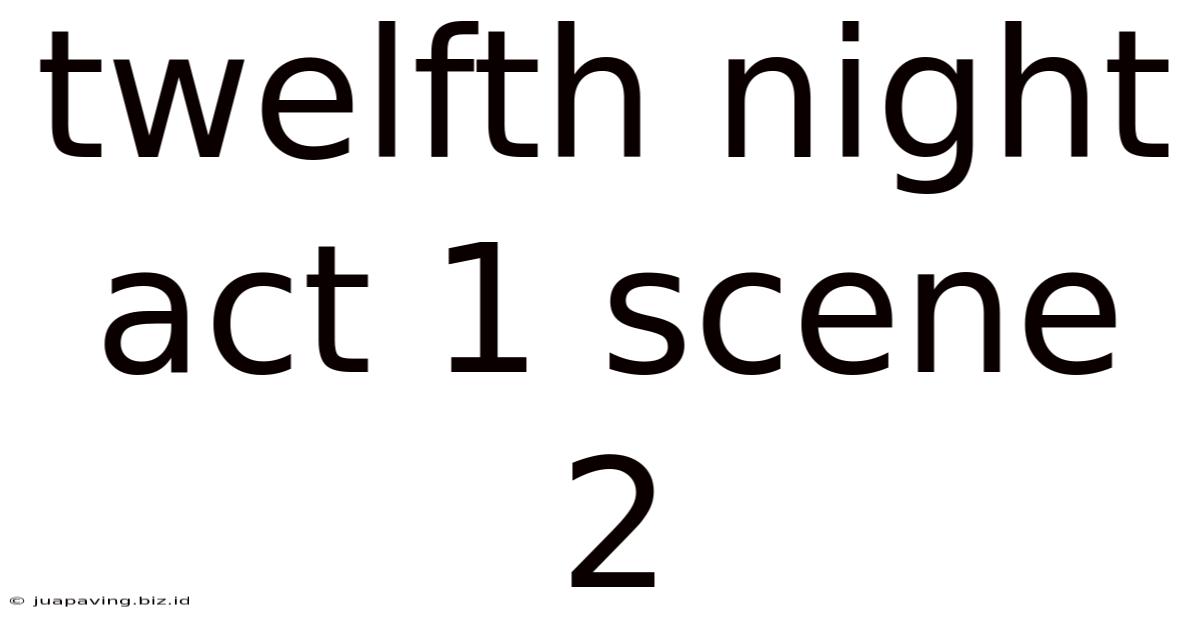 Twelfth Night Act 1 Scene 2