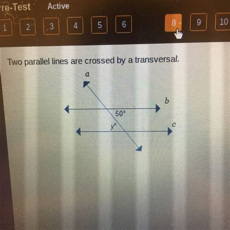 Two Parallel Lines Are Crossed By A Transversal.