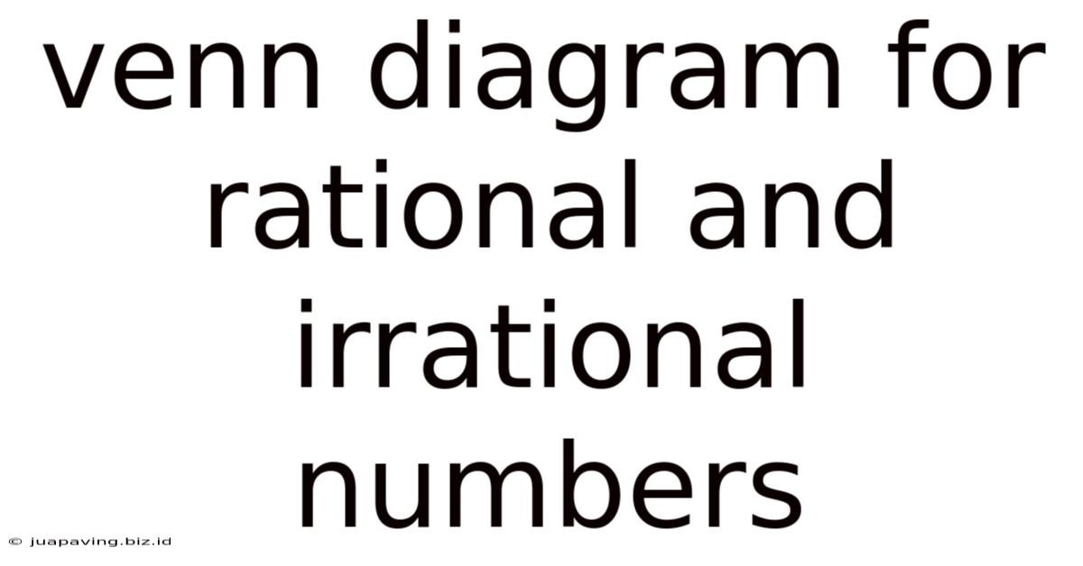 Venn Diagram For Rational And Irrational Numbers