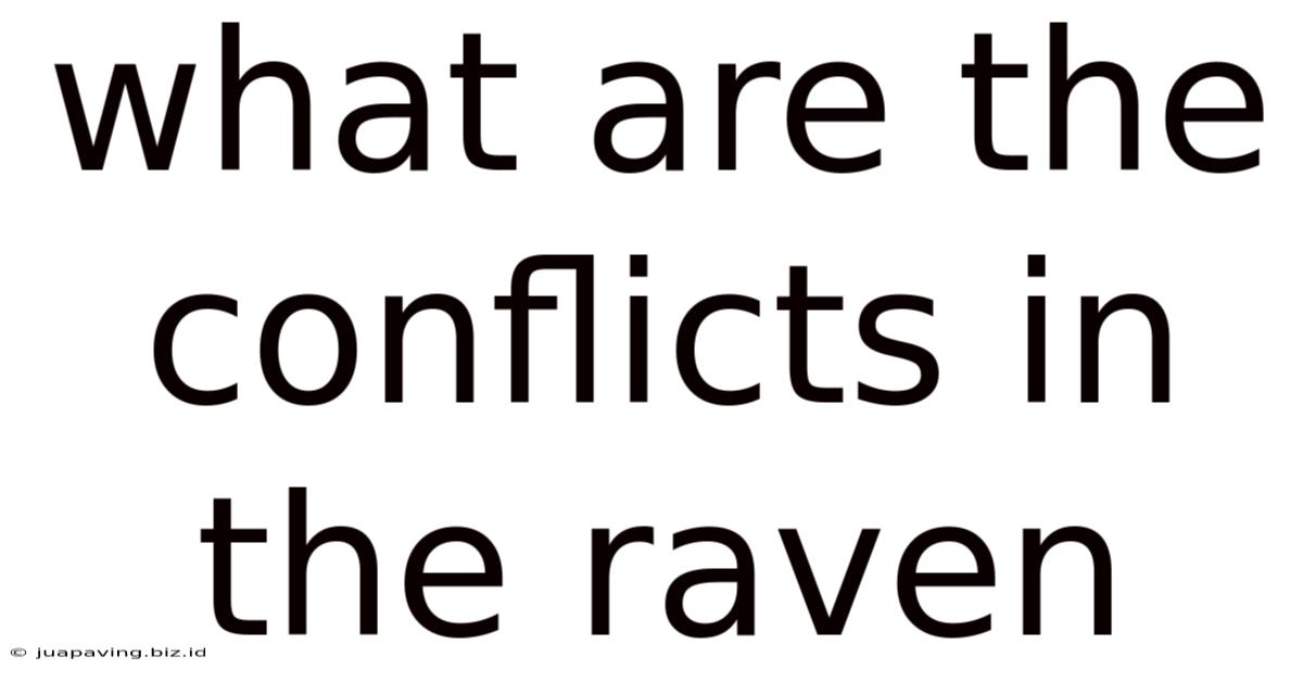 What Are The Conflicts In The Raven