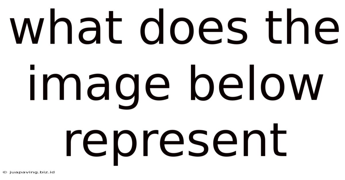 What Does The Image Below Represent