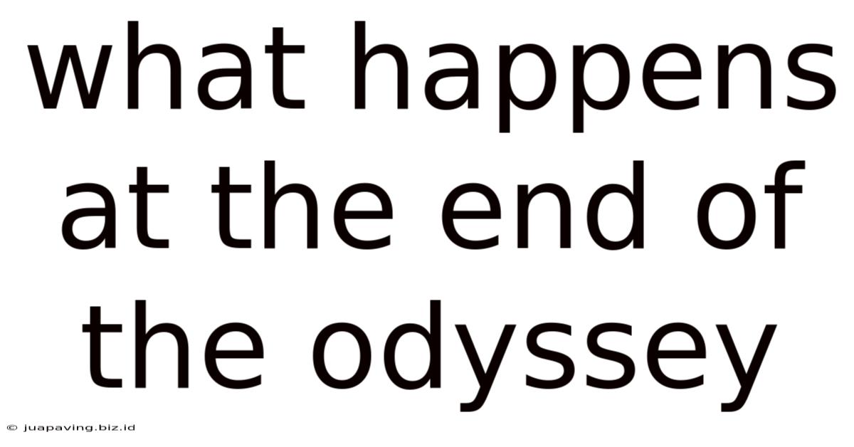 What Happens At The End Of The Odyssey